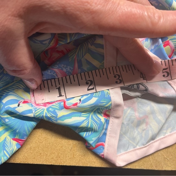 Shordees Properly Tied pink blue flamingo swim trunks infant size 12 months - Picture 7 of 7